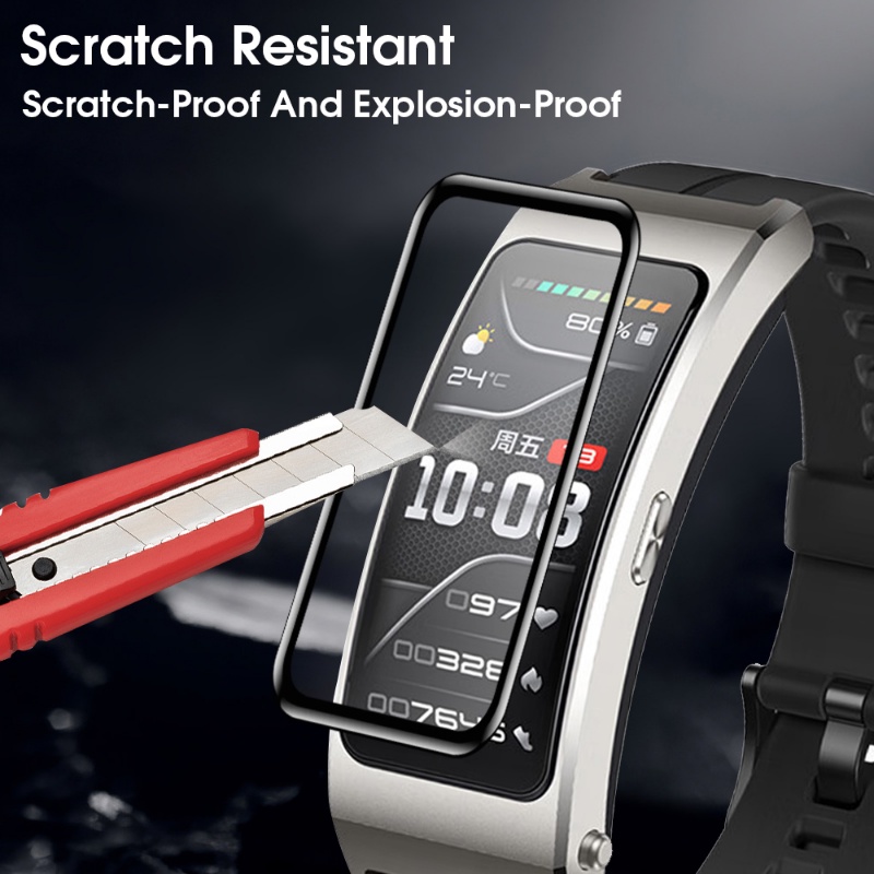 Ultra-clear Composite Films Tahan Debu Hidrophobic Oleophobic Smartwatch Pelindung Layar TPU Untuk Huawei Gelang B7