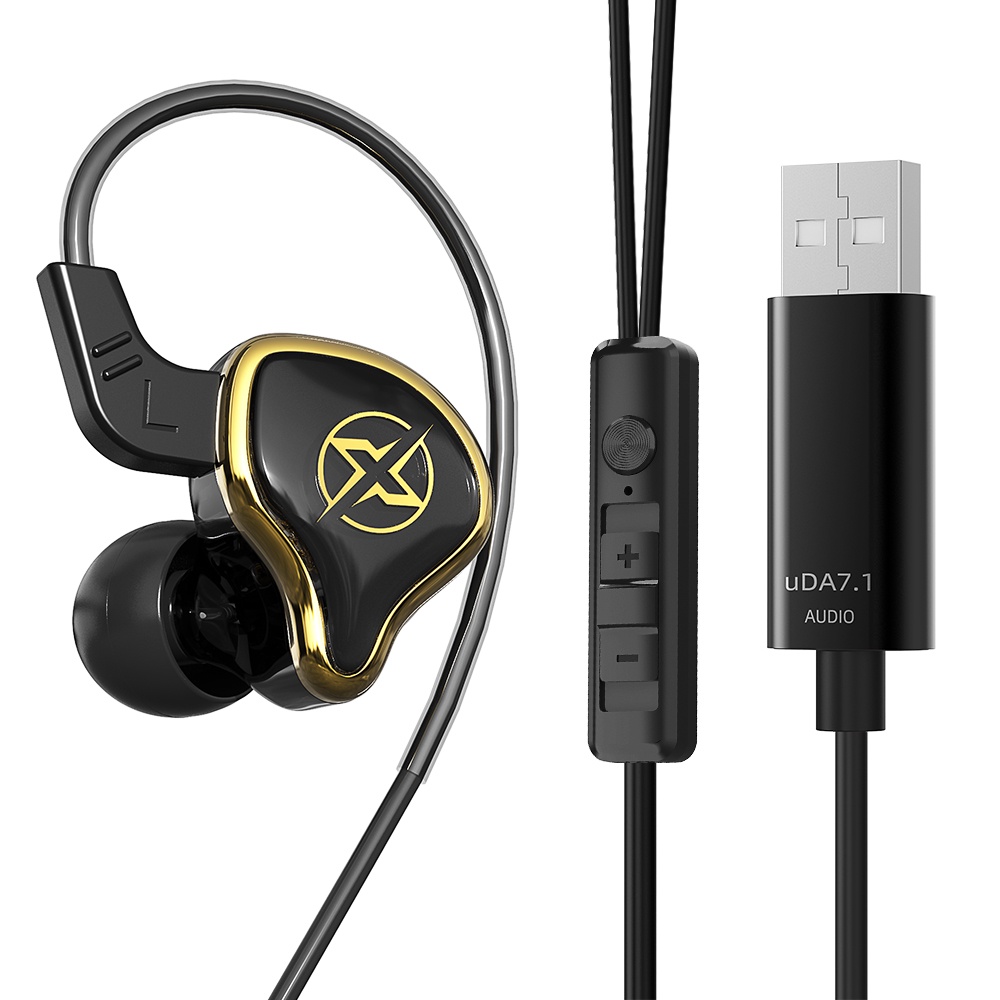 Ut-01 Earphone Game Komputer 7.1 Channel Antarmuka USB Headphone Subwoofer Headset Kabel Dengan Mikrofon