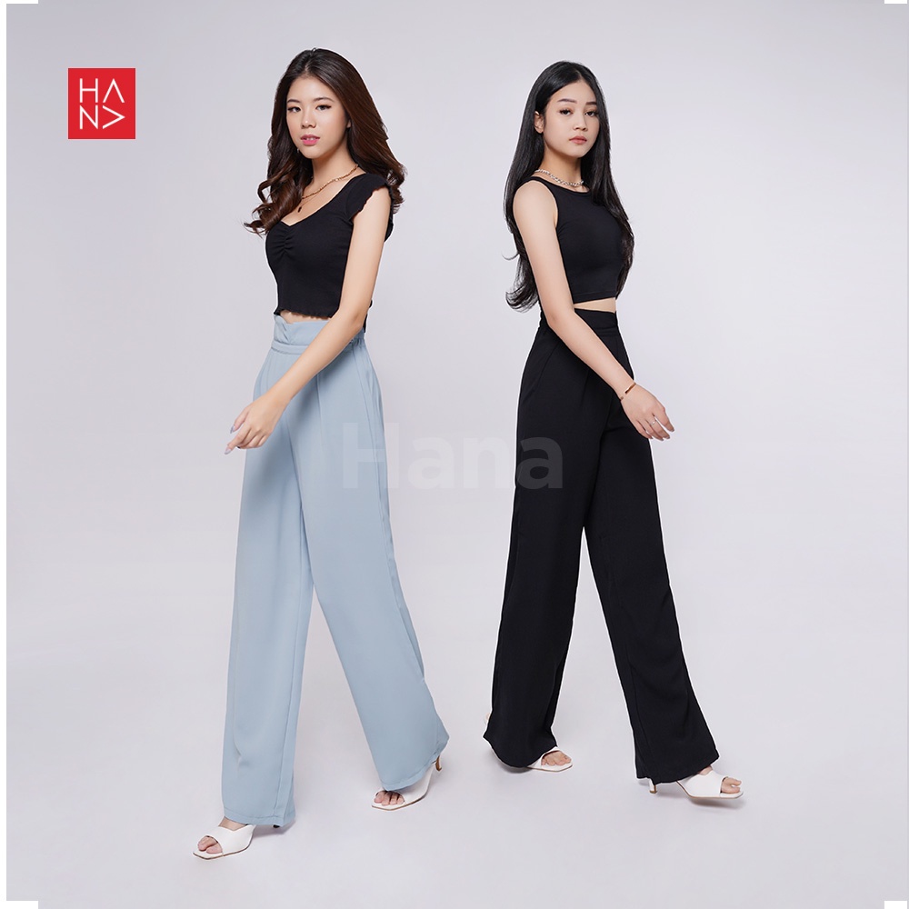 HanaFashion JKT - Maudy Long Pants Korean Celana Panjang Wanita - LP167