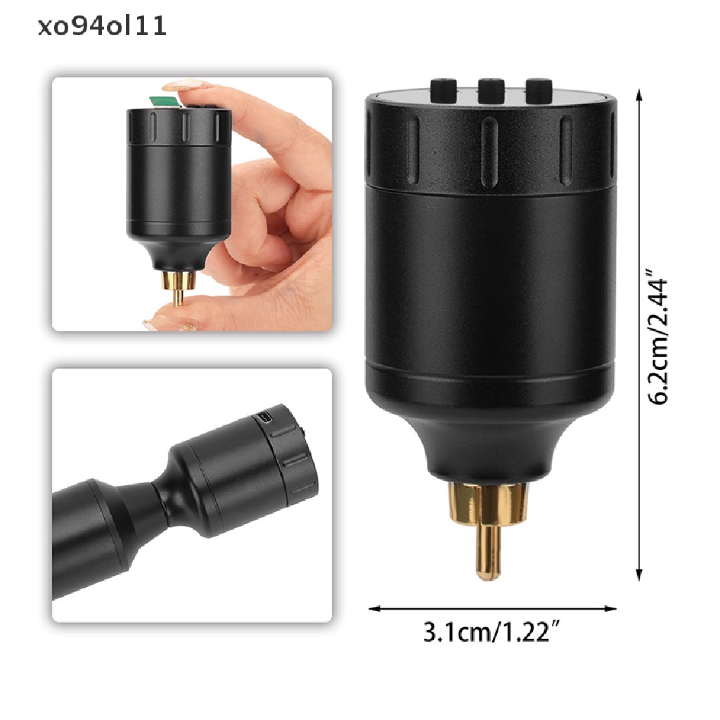 Xo 1Pc 1300mAh Mesin Tato Nirkabel Tato Power Supply LCD Display OL