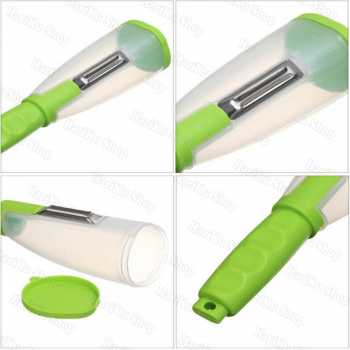 Pisau Pengupas Kulit Buah Sayur Tabung Stainless Peeler