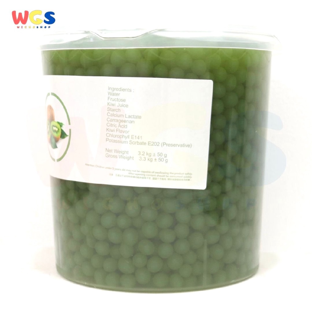 Chuan Dai Popping Boba Kiwi Coating Juice 3.2kg