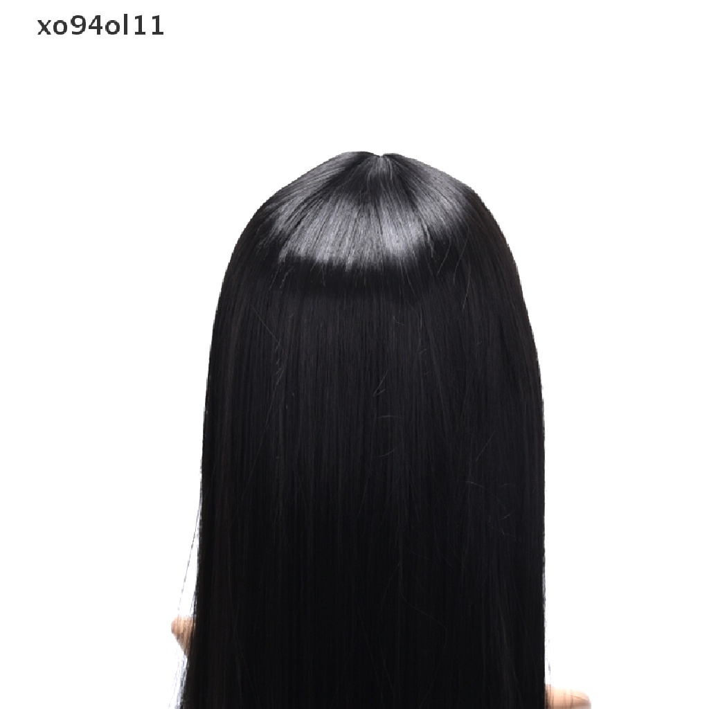 Xo Wig Rambut Alami Lurus Tahan Panas Sintetis Lace Front Wig Warna Hitam OL