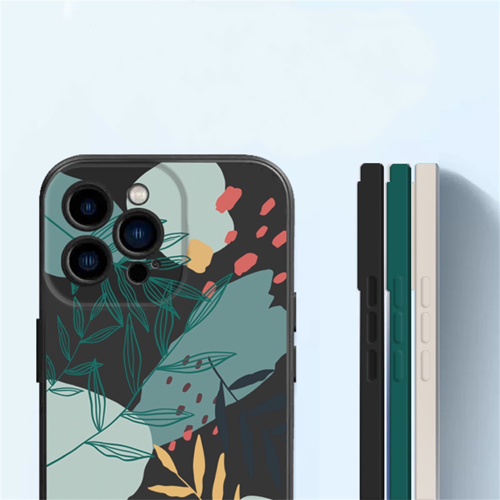 Redmi Note 12 11S 11 Pro Redmi 10C 10A 9C 9T Note10 5G Note 10S Note 9s Poco M3 Pro X3 Pro NFC Case in Art Lukisan Tanaman Silikon Lembut Sepenuhnya Melindungi Binteacase