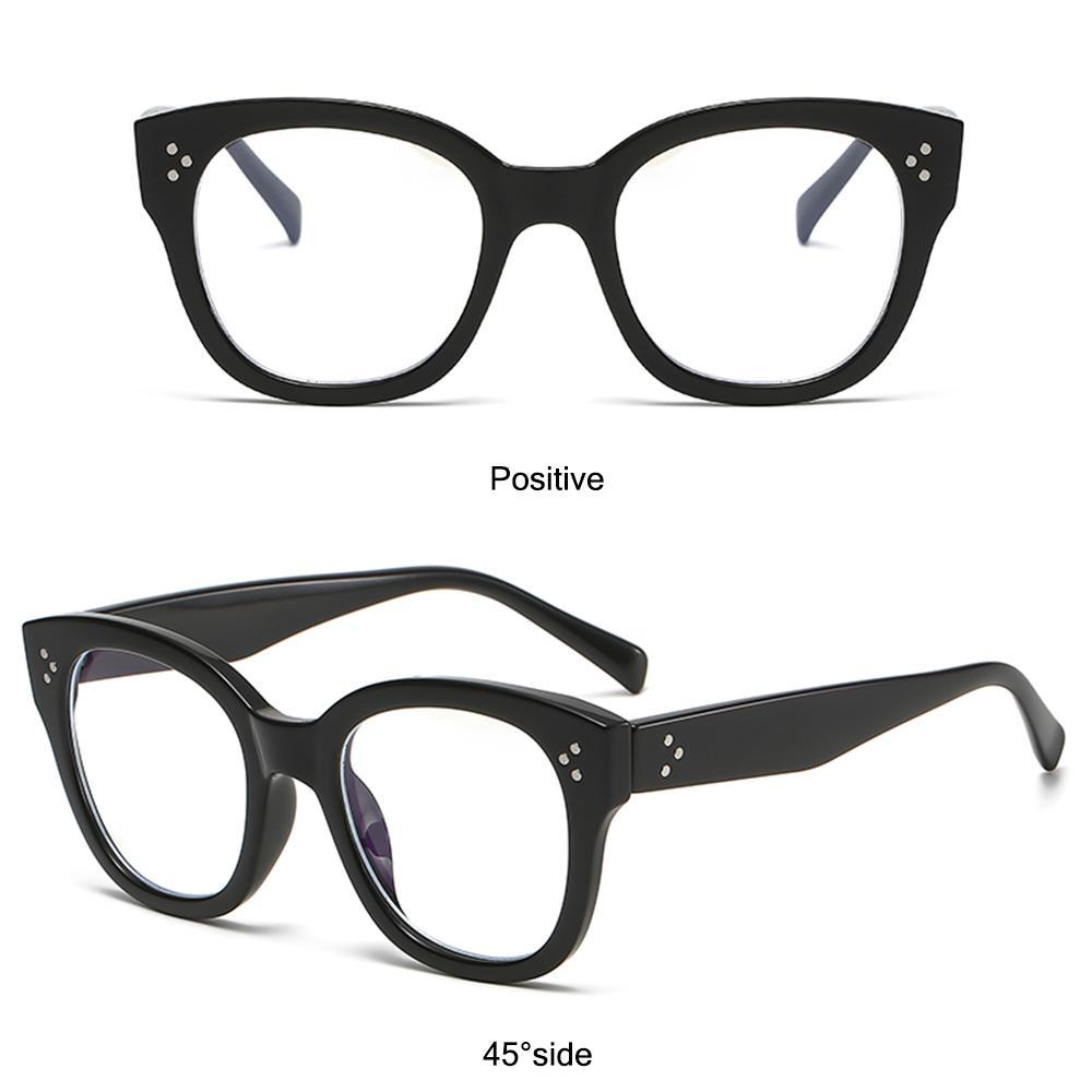 R-flower Kacamata Baca Bulat Spring Engsel Eyeglasses Computer Readers