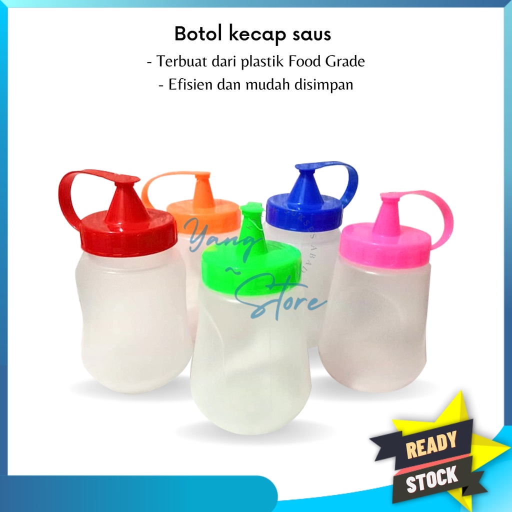 YGS -B115- Botol Kecap Saus - Botol Isi Ulang - Wadah Kecap dan Saus - Botol Plastik Kecap