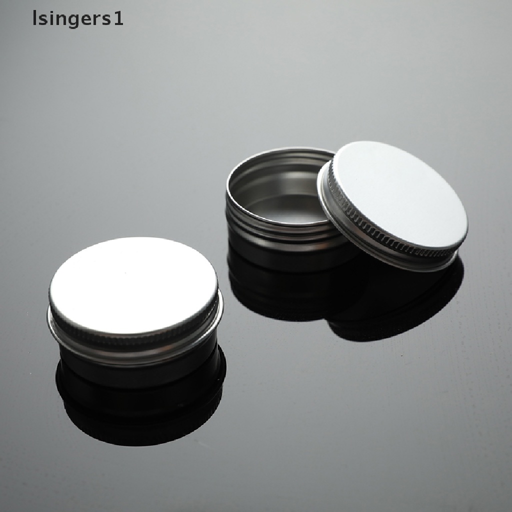 [lsingers1] 10pcs Toples Kaleng Aluminium 15ML Untuk Cream Balm Kuku Wadah Kosmetik Kotak Butik