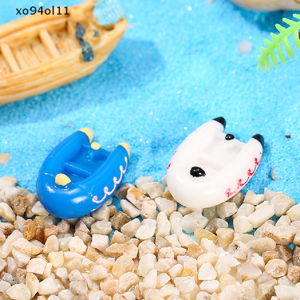 Xo Gaya Pantai Laut Miniatur Kerai Buatan Umbella Kursi Jangkar Lanskap Mikro Untuk Taman Pastoral DIY Aksesoris Decor OL