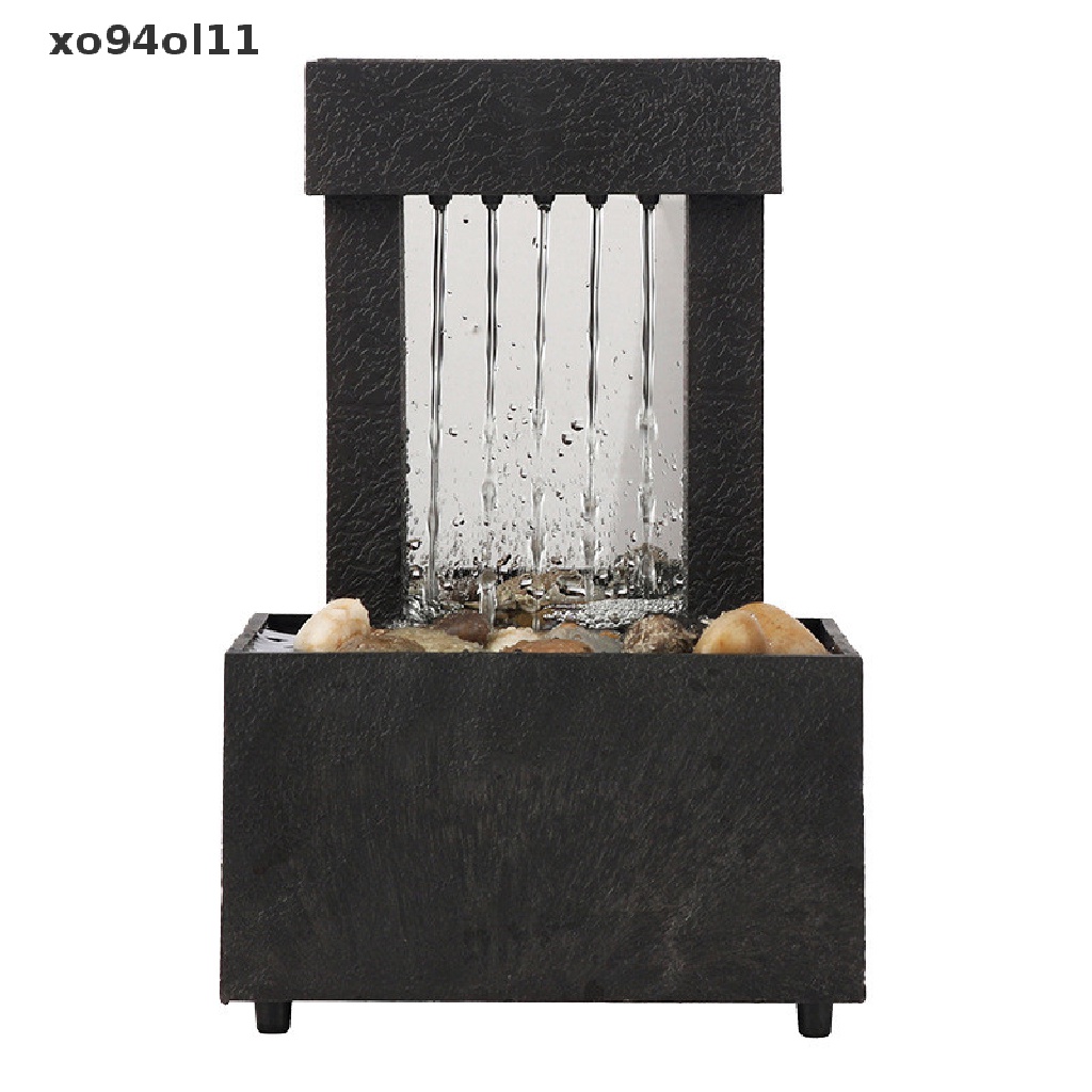 Xo Waterfall Scene Tabletop Feng Shui Meditasi Waterfall Fountain Meja Meja OL