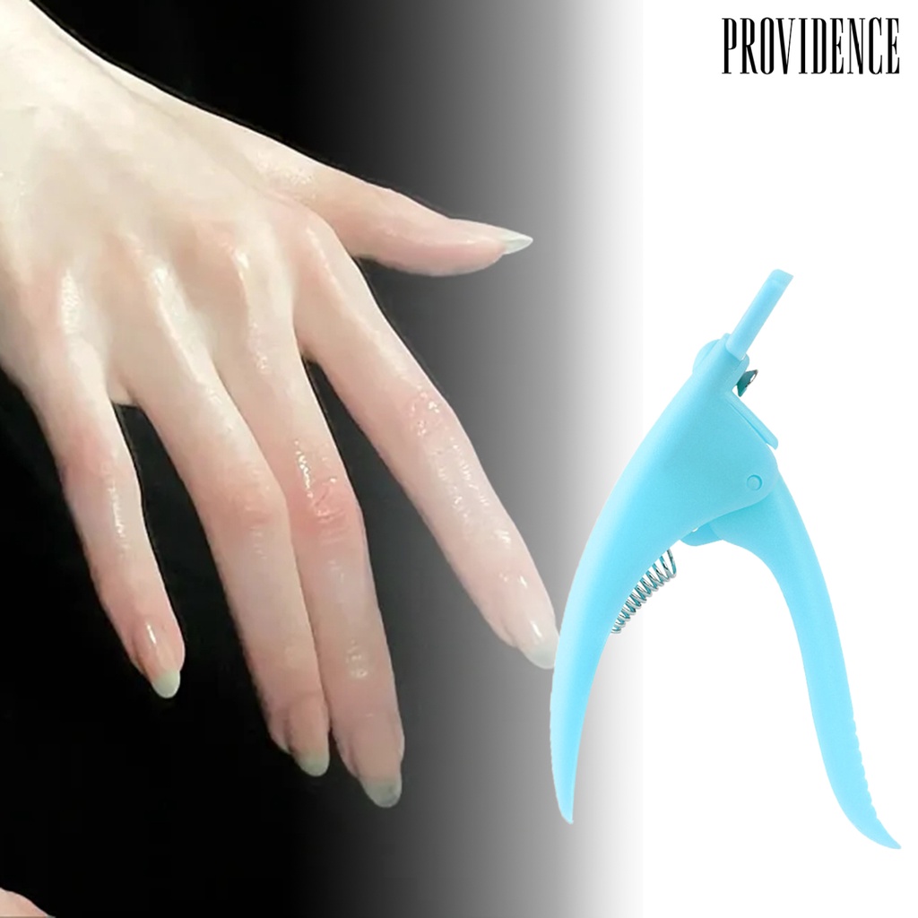 Providence Nail Tip Cutter Desain Pegas Ergonomis Tepi Lurus Pisau Tajam Hemat Tenaga Kerja Alat Manicure U-Type Profesional Gunting Kuku Palsu Perlengkapan Salon