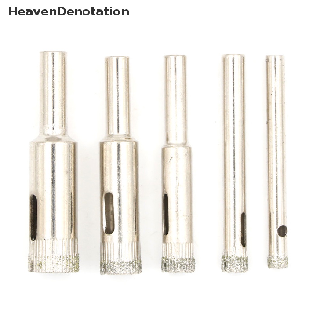 [HeavenDenotation] 5pcs Mata Bor Hole Saw Diamond Untuk Kaca Pemotong Keramik Ubin 5-12mm HDV