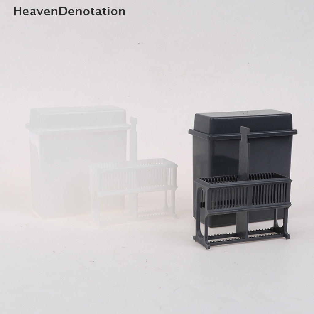 [HeavenDenotation] Rak Toples Patri 24slot Untuk Slide Mikroskop, Slides Staining Rack Dish Set HDV