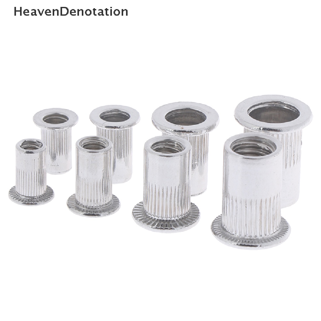 [HeavenDenotation] Sisipan Mur Rivet Ulir Aluminium 100x Baja Rivnut Nutsert M4/M5/M6/M8 Set  Hdv