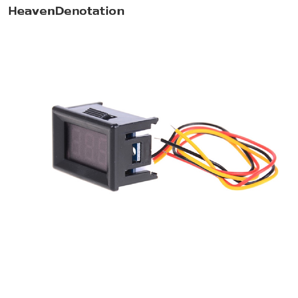 [HeavenDenotation] Dc 0-100V LED Mini Digital Voltmeter Volt Meter Pengukur Tegangan Panel Meter 3kabel HDV