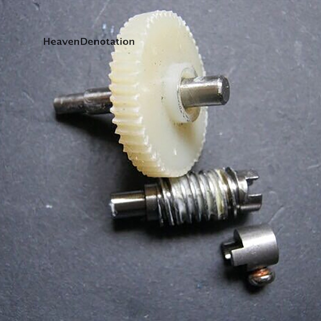 [HeavenDenotation] Gearset Reducer Pengecil Gigi Bahan Metal Worm Wheel Plastik Untuk Aksesoris DIY 0 0 0 0 0 HDV