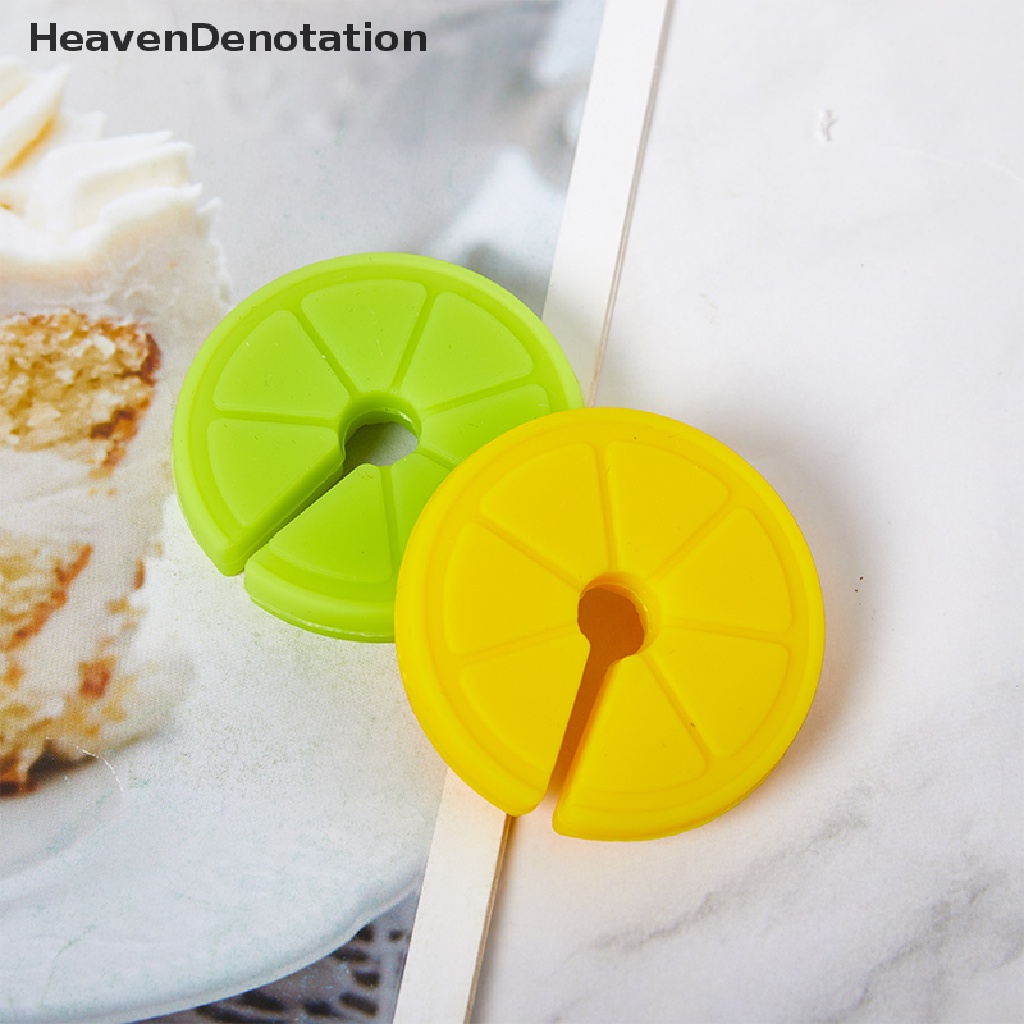 [HeavenDenotation] Klip Panci Bentuk Lemon Silikon Food Grade Kreatif Alat Dapur Gadget Anti-Overflow Stoppers Penutup Panci Pengangkat Holder HDV