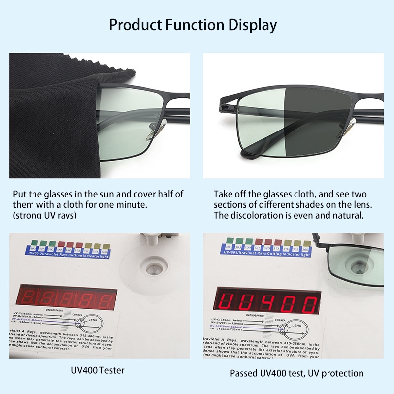 Kaca Mata Anti Radiasi Photochromic Klasik Komputer Optik Kacamata Untuk Pria Dan Wanita