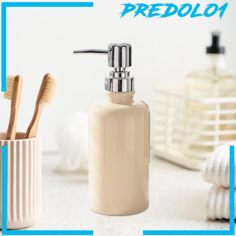 [Predolo1] Dispenser Sabun Dengan Pompa 380ml Wadah Cair Untuk Lotion Farmhouse Shampoo