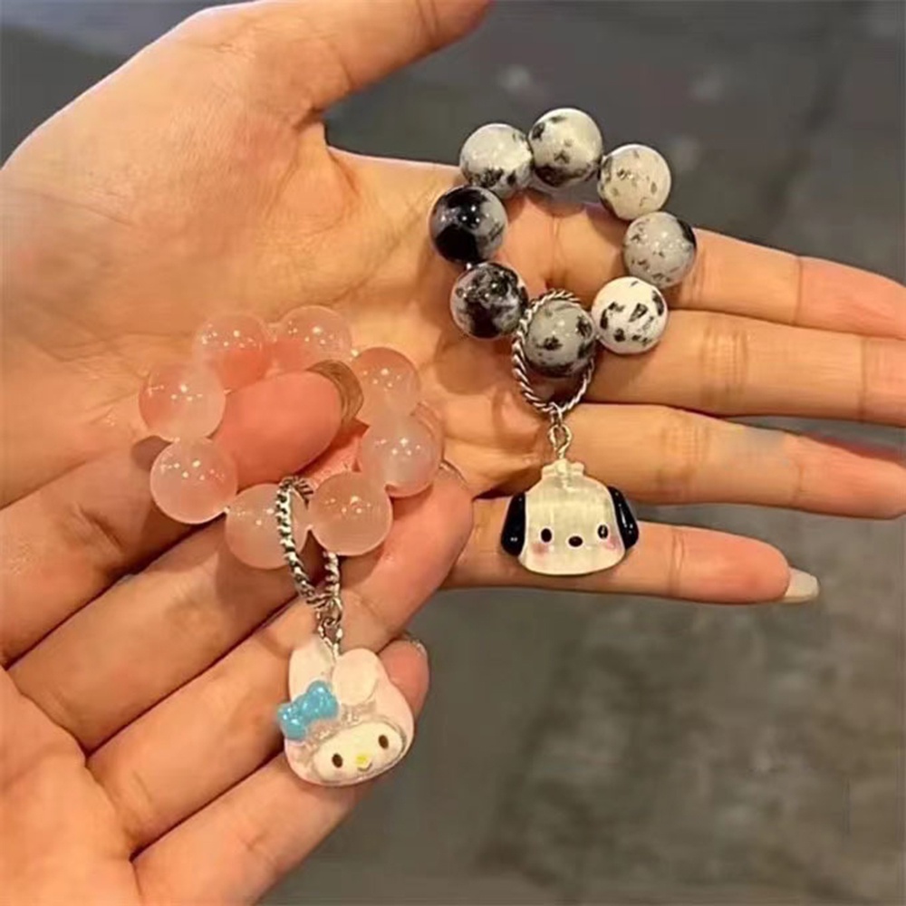 1pcs Sanrio Pesona Manik-Manik Cincin Untuk Hadiah Siswa Tangan Memutar Jari Penghilang Stress