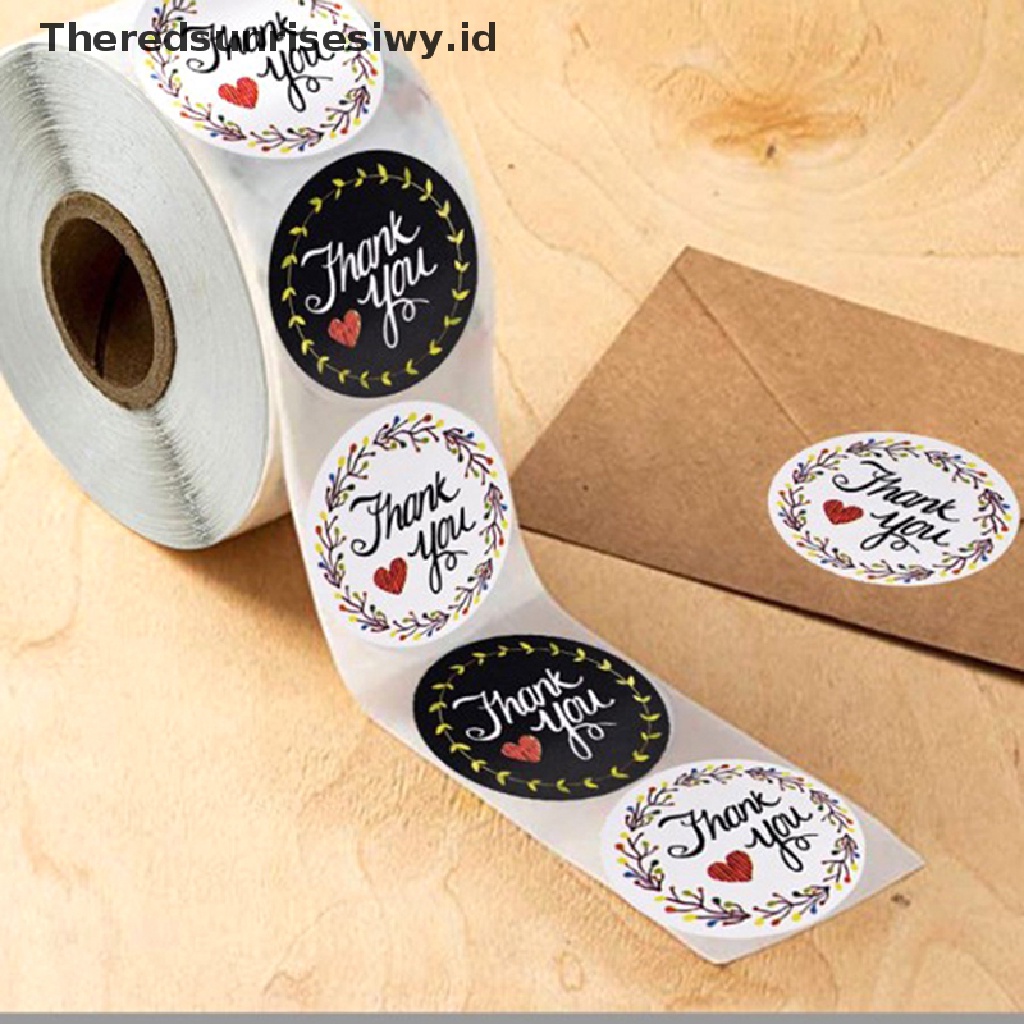 # Kado Mom &amp; PAPA DIY # 500pcs/roll Stiker Thank You Untuk seal label scrapbooking e Dekorasi Hot~