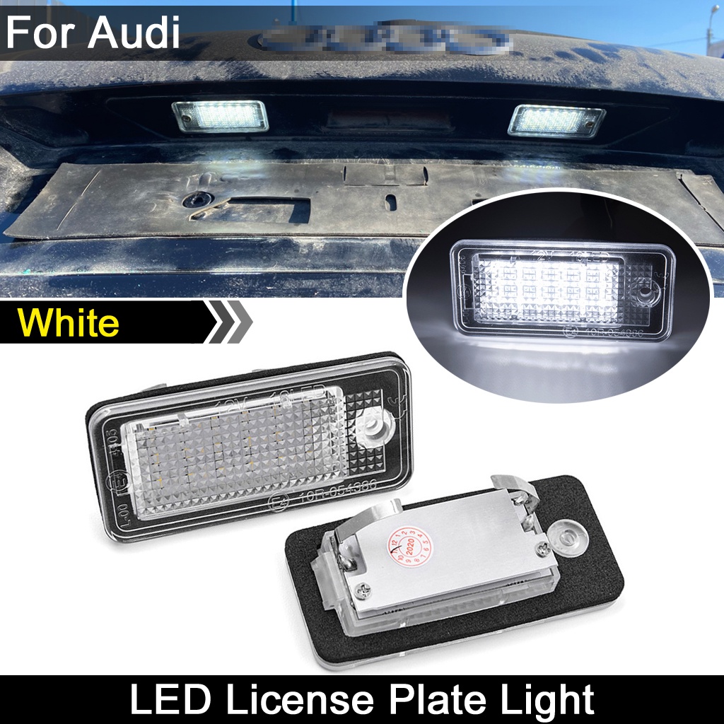 2pcs Lampu Plat Nomor Plat Led Mobil Lampu Untuk Audi A3 A4 S4 RS4 B6 B7 A6 RS6 S6 C6 S5 2D Cabrio Q7 A8 S8 RS4 Avant