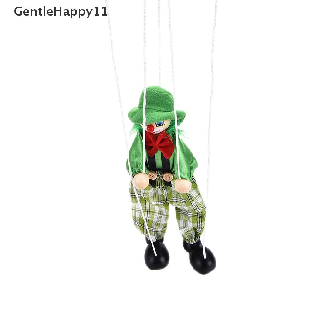 Gentlehappy 1pcs Pull String Wayang Marionette Sambungan Aktivitas Boneka Badut Mainan Anak id