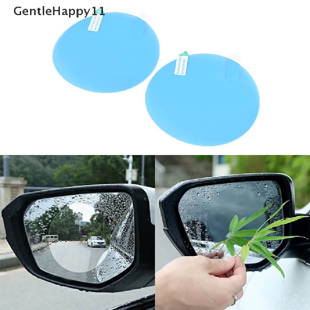 Gentlehappy Rainproof Film Stiker Kaca Spion Mobil Film Anti Kabut Jendela Kaca Perisai id