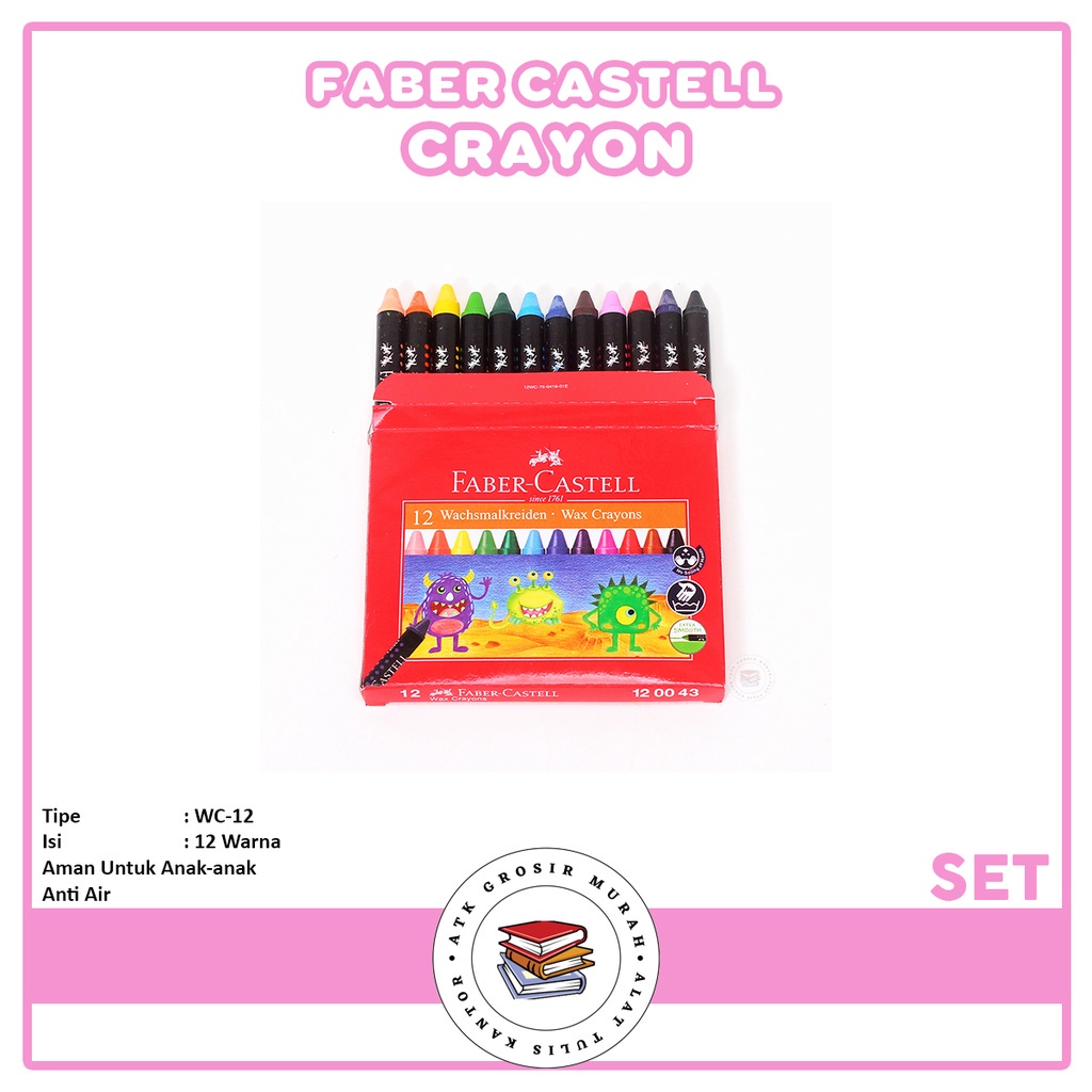 

FABER CASTELL - Wax Crayon Reg -Set