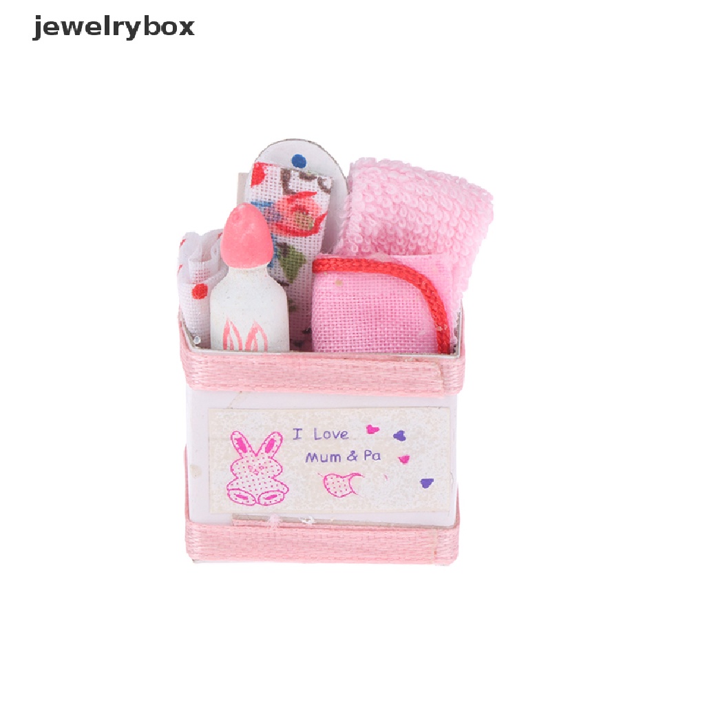 [jewelrybox] 1: 12rumah Boneka Miniatur Mainan Kotak Mini Lucu Model Mainan Bayi Home Decor Living Scene Decor Toy Doll House Accessories Boutique