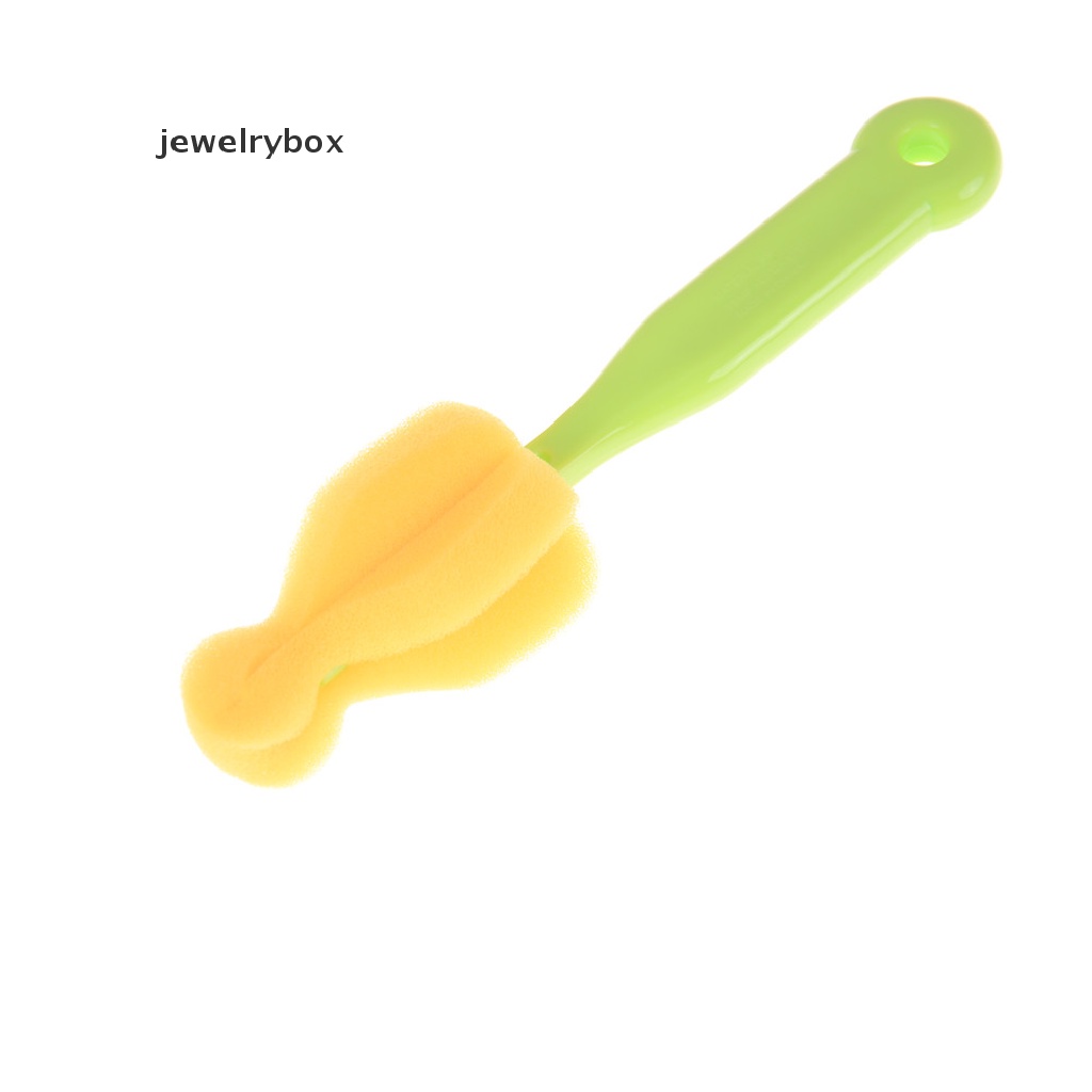 [jewelrybox] 2pcs Sikat Botol Susu Pembersih Dot Bayi 360derajat Rotag Sponge Butik