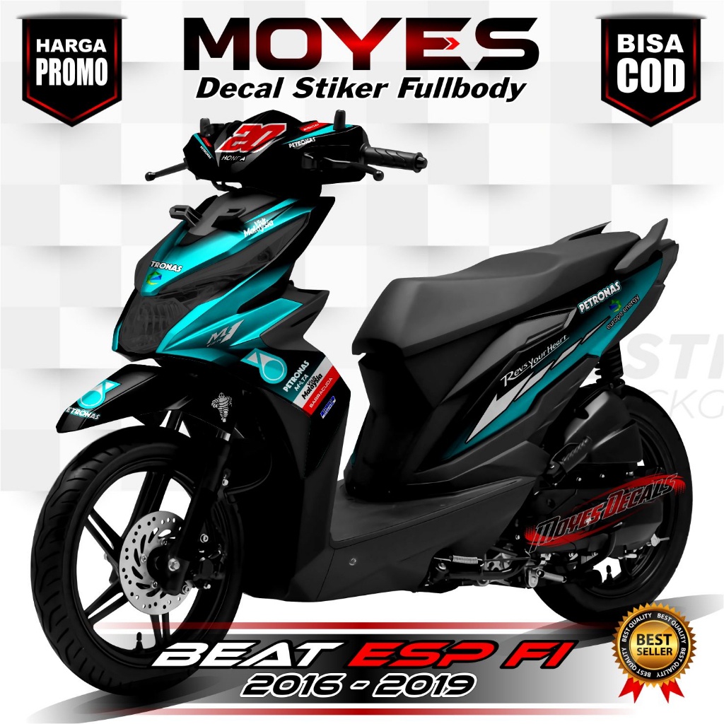Decal Beat Esp FI Fullbody // Stiker Variasi Beat FI 2016 Full Body Motif Racing