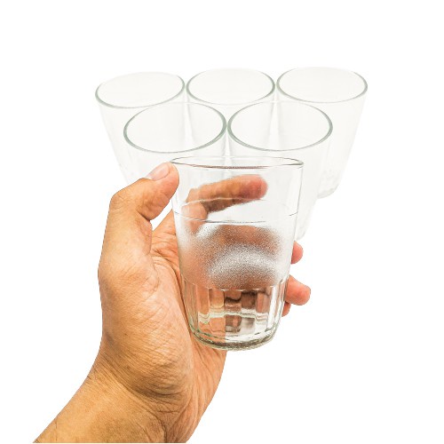 Gelas Kopi Kecil 250ml (2pcs) Souvenir Kaca Minum Teh Belimbing HS-SP