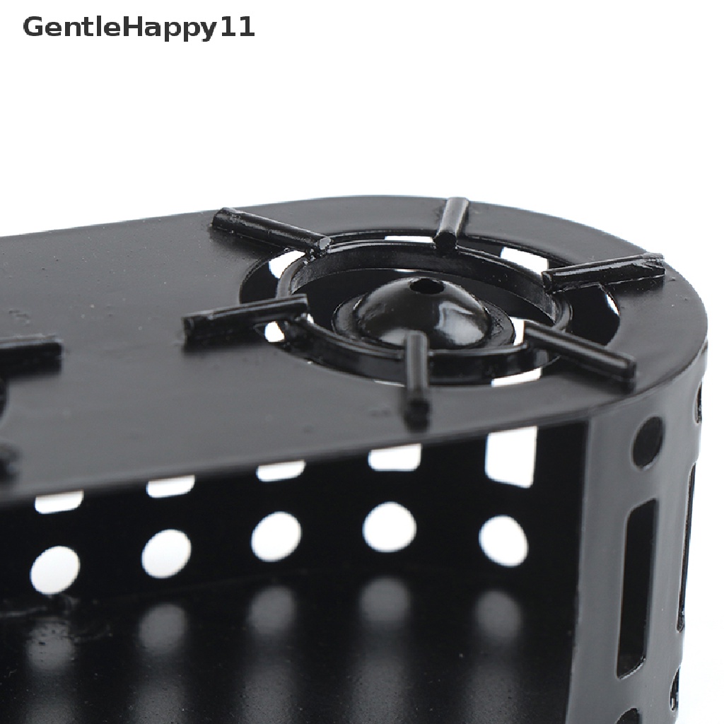 Gentlehappy1:12rumah Boneka Miniatur Scene Cooker Dapur Mini Kompor Metal Hitam id