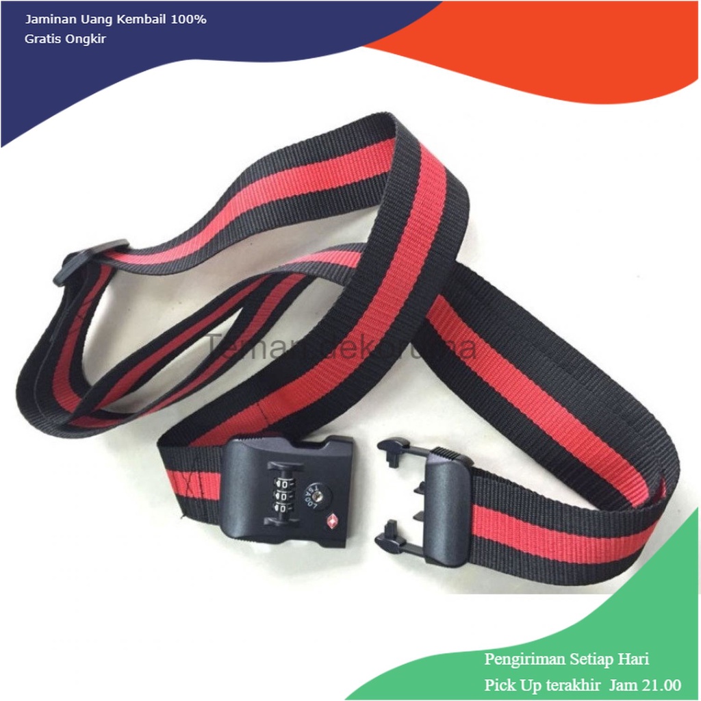 TD - RTG CHANGHAO Travel Luggage Lock Suitcase Belt Tali Koper Gembok TSA PIN - TSA319