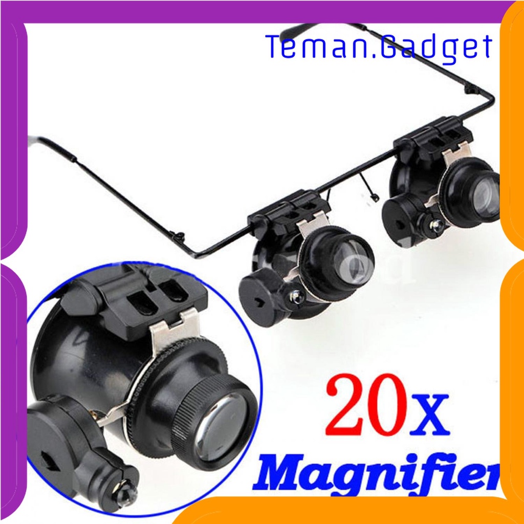 TG - ATK Gorelax Kacamata Pembesar Reparasi Jam Perhiasan 20x Magnifier - 9892A