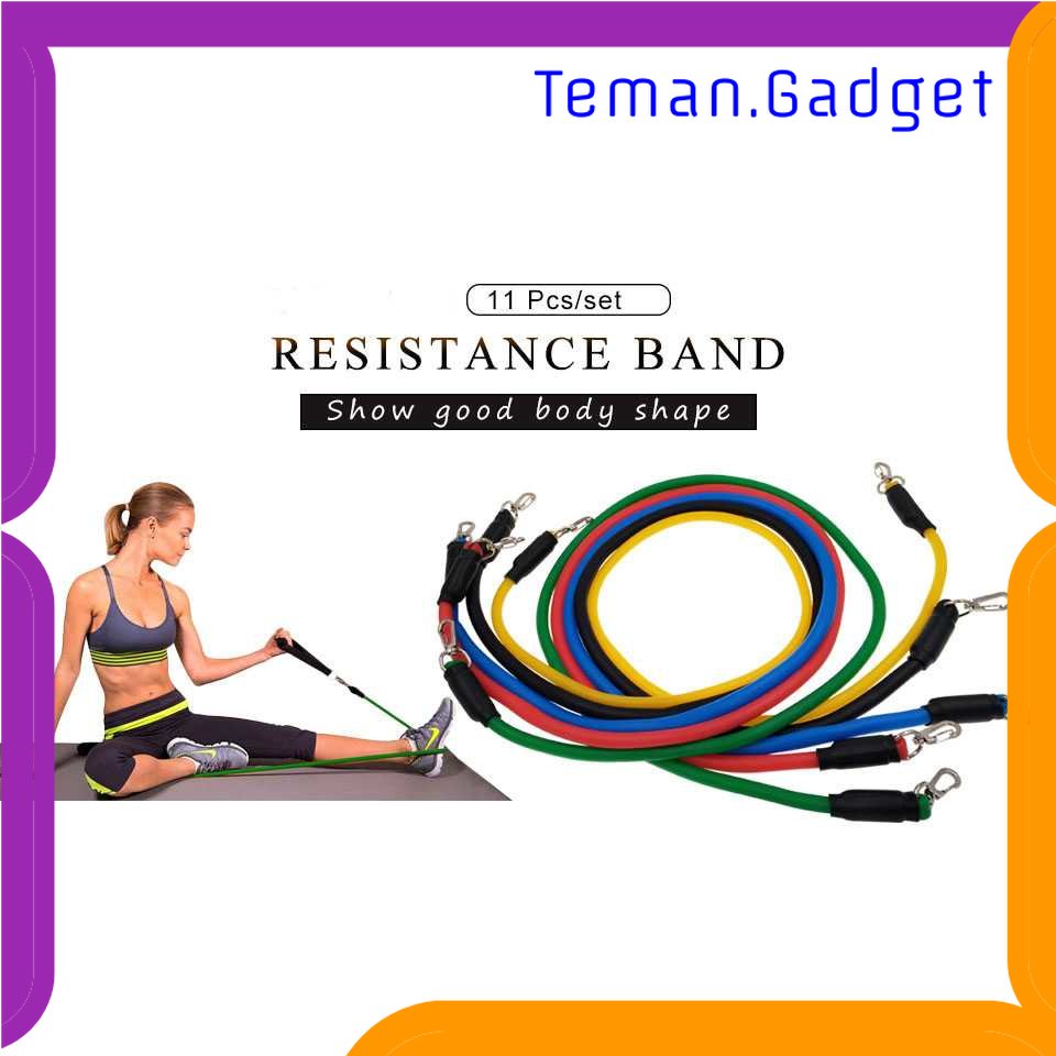 TG - OLR TaffSPORT Set Tali Stretching Resistance Band 11 PCS/set - YR2-11