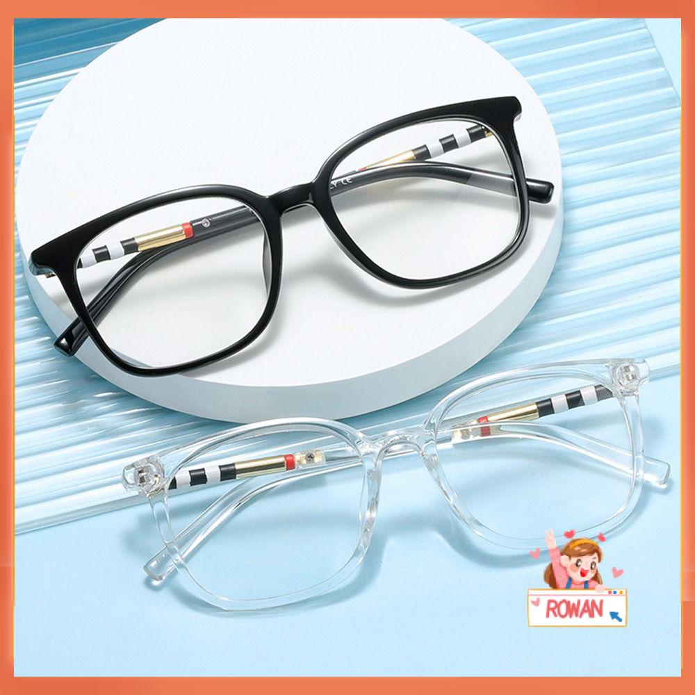 R-flower Round Glasses Office Portable Vision Care Vintage Kacamata Optik