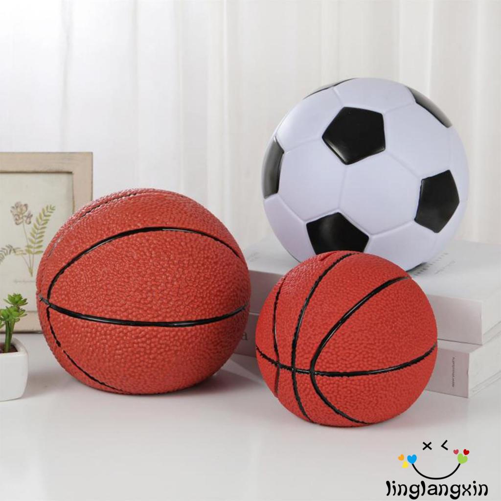 Llx-soccer Novelty Basket Coin Money Bank Untuk Simpan Uang Dan Dekor Olahraga