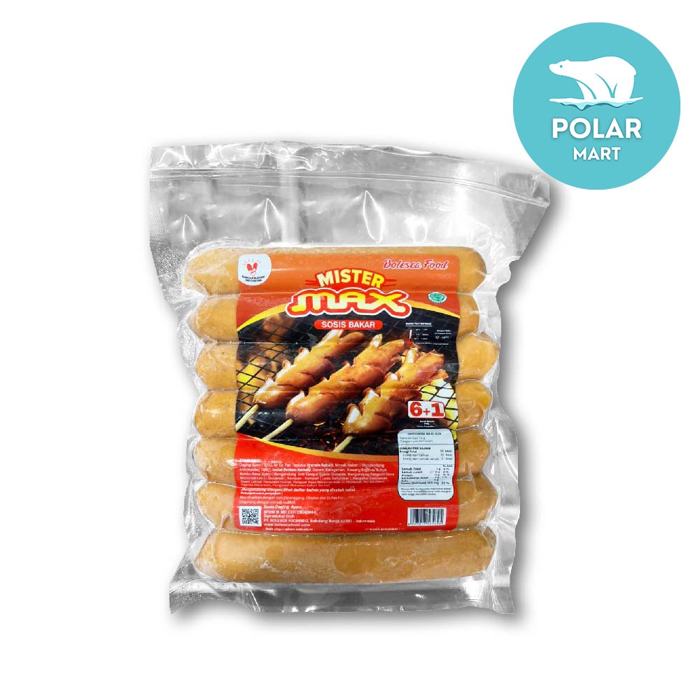 

[Cab. Cimahi] Mister Max Sosis Bakar Isi 7 Pcs 600 Gram (FROZEN FOOD BANDUNG)