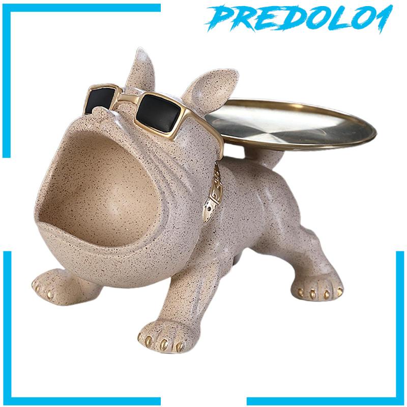 [Predolo1] Resin Patung Anjing Novelty Storage Wadah Serba Serbi Untuk Kamar Tidur Rumah Pesta