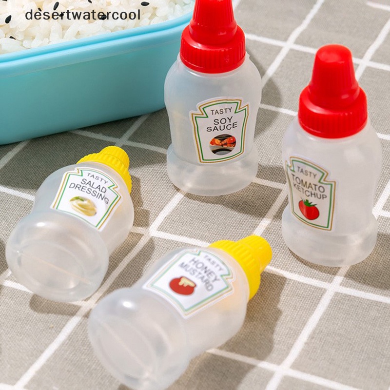 Deid 3PCS/2PCS Botol Saus Bumbu Mini Portable Wadah Saus Salad Kecap Martijn