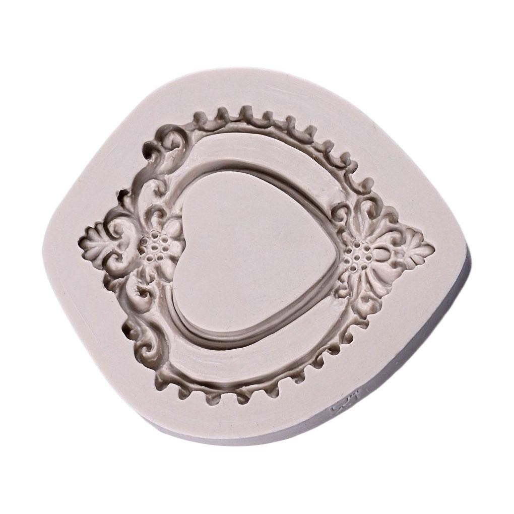 Vintage Kue Fondant Silikon Cetakan Rumah Coklat Biskuit Sugarcraft Cetakan Restoran Reusable Baking Tool Aksesori