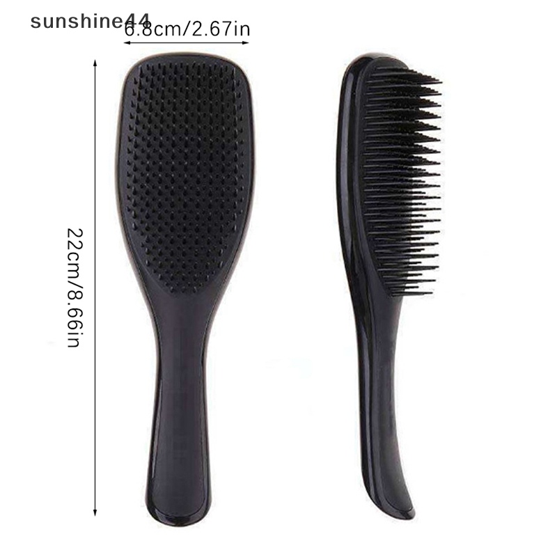 Sunshine Sikat Detangler Untuk Rambut Keriting Rambut Alami Curly Hair Brush Hair Styling Comb ID