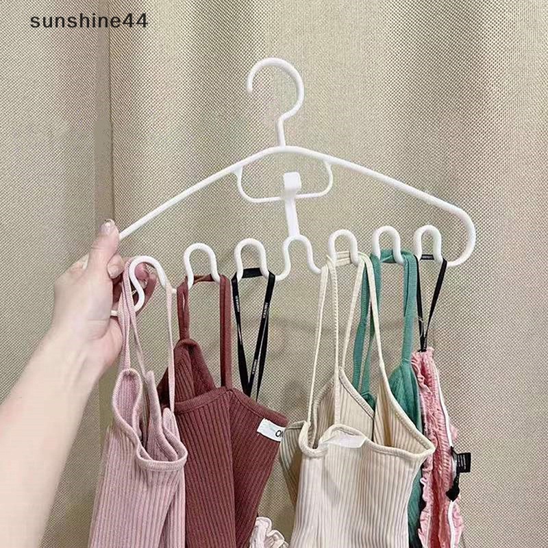 Sunshine 1pc Waves Multi port Support Gantungan Untuk Pengering Pakaian Rak Baju Plastik Drying Hanger Storage Hanger ID