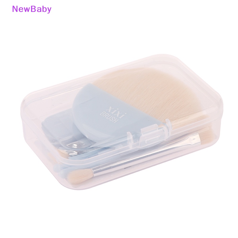 Newbaby 6Pcs Mini Travel Women Makeup Brushes Set Portable Kuas Concealer Lembut Dengan Box ID