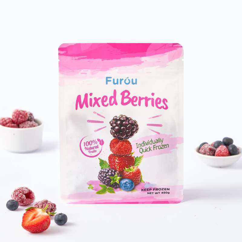 

FUROU IQF FROZEN MIXED BERRIES 450GR