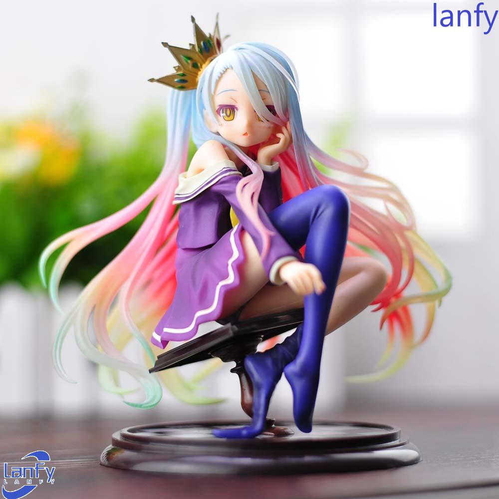 Lanfy Mainan Action Figure Model Anime Shiro No Game No Life Untuk Dekorasi Meja