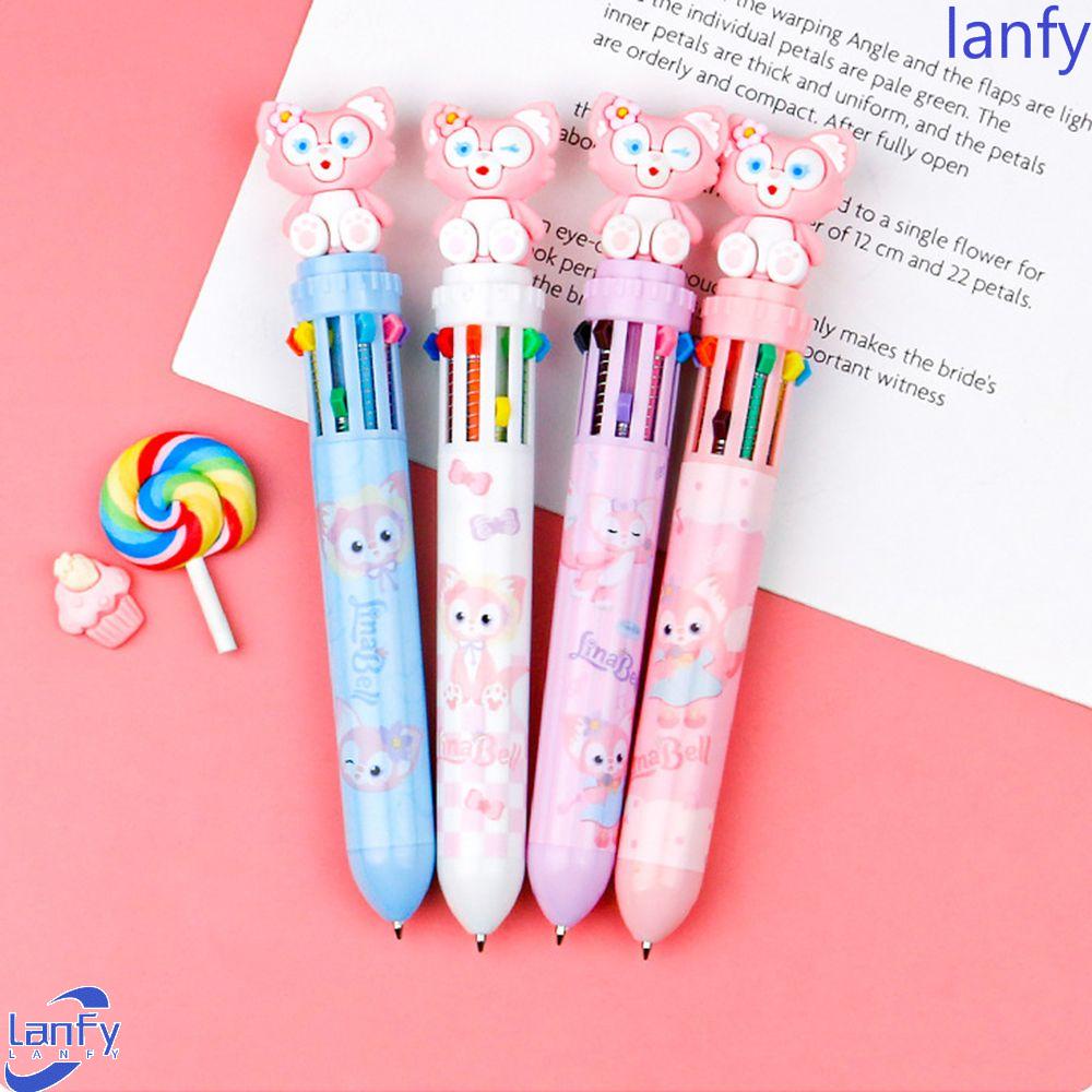 Lanfy Pulpen 10 Warna Untuk Kantor / Sekolah