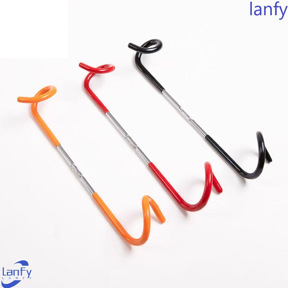 Lanfy Outdoor Lamp Holder Hook Portable Tahan Lama Non-slip Tiang Menempatkan Hook Metal Pole Hooks Canopy Pole Lamp Klip Lamp Hanger