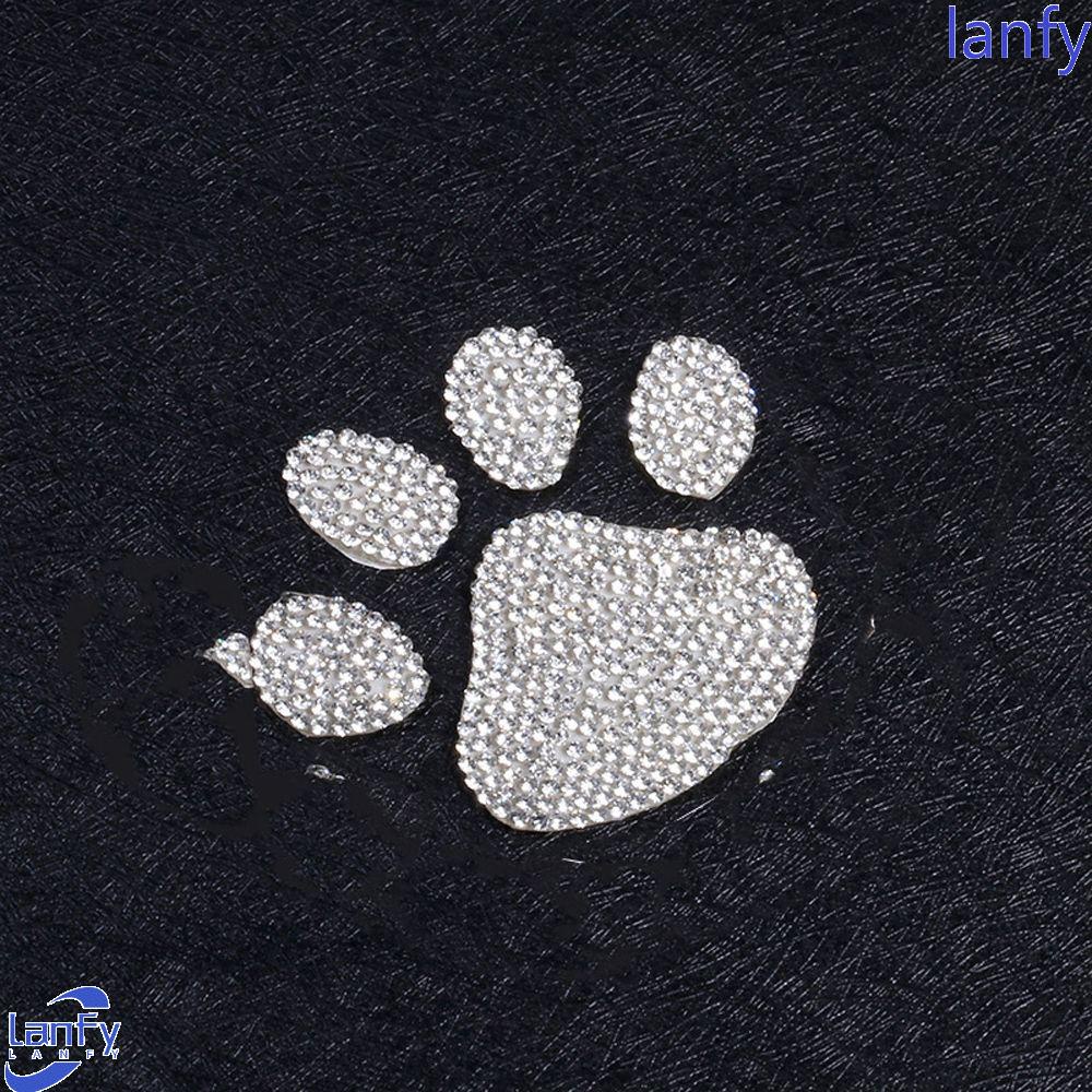 Lanfy Sticker Dekorasi Mobil Laptop Universal Motif Telapak Kaki Anjing